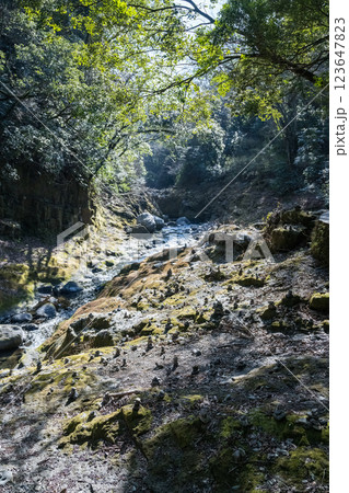 宮崎県の観光地高千穂峡天孫降臨 123647823