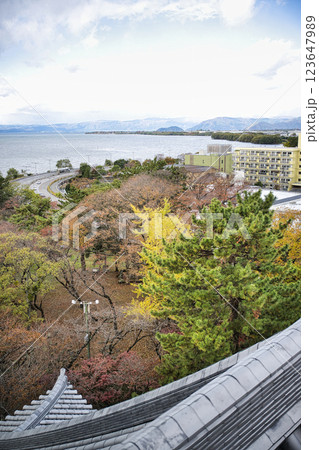 長浜城からの眺め 123647989