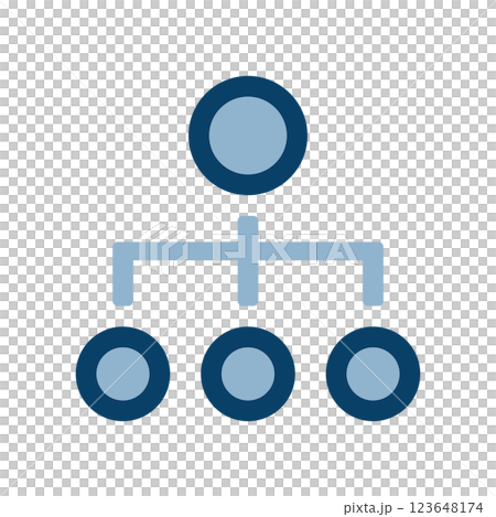 Organizational chart image icon illustration 123648174