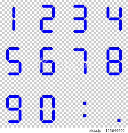 7-segment digital numbers 123649602