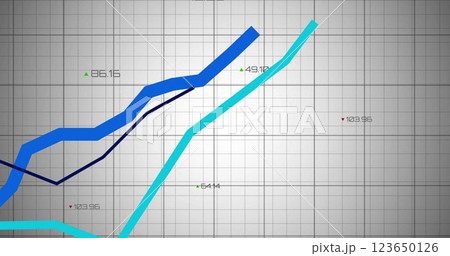 Image of data processing and diagrams over white background Image of data processing and diagrams over white background 123650126