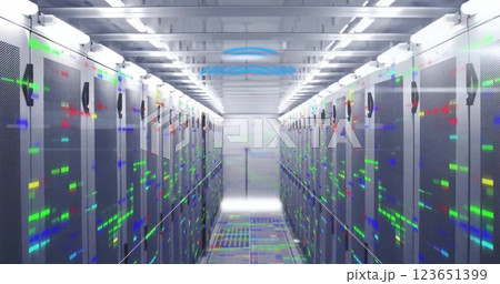 Image of data processing over computer servers Image of data processing over computer servers 123651399