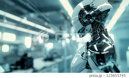 Android cybernetic concept, An android cybernetic being Android cybernetic concept, An android cybernetic being 123655745