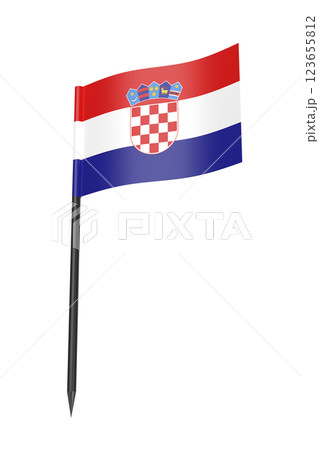 Croatian flag toothpick 123655812