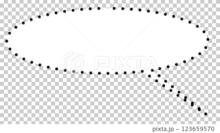 簡單的橢圓形氣泡（透明背景） 123659570