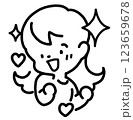 生き生きしている女性のイラスト 123659678