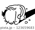 貧乏で項垂れる人のイラスト 123659683
