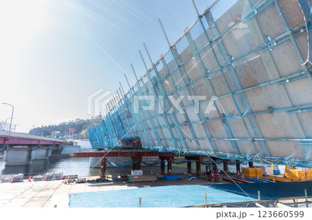 橋梁建設工事 123660599