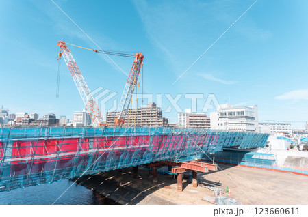 橋梁建設工事 123660611
