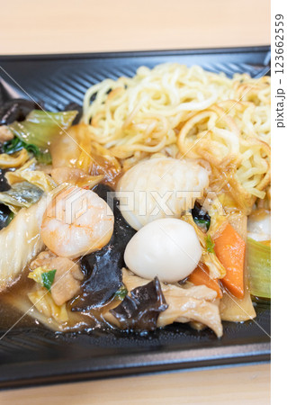 おいしい中華料理あんかけ焼きそば おいしい中華料理あんかけ焼きそば 123662559