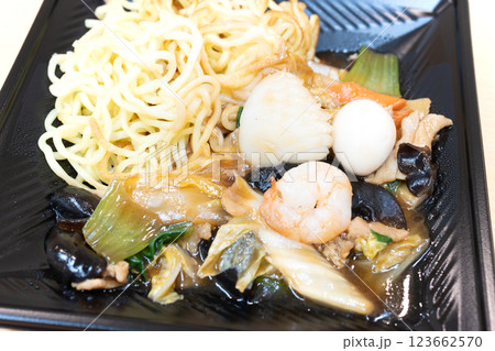 おいしい中華料理あんかけ焼きそば おいしい中華料理あんかけ焼きそば 123662570