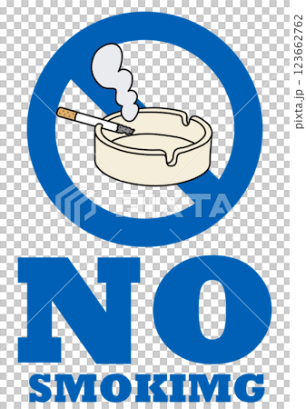 Illustration of a signboard - No Smoking - 123662762