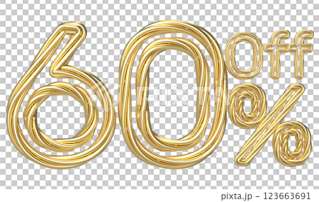 Gold Number 3D Render Gold Number 3D Render 123663691
