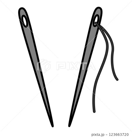 針のシンプルなイラスト 針のシンプルなイラスト 123663720