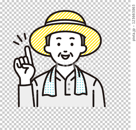 Farmer pointing 123663863