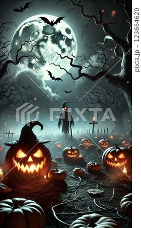 ハロウィンイラスト 123664620