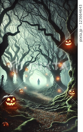 ハロウィンイラスト 123664643