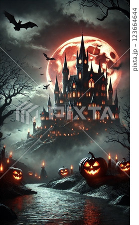 ハロウィンイラスト 123664644