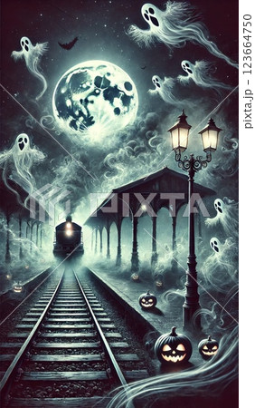 ハロウィンイラスト ハロウィンイラスト 123664750