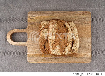 Whole wheat brown bread, fitness pumpkin carrot buns with seeds, cereal bread grain bun 123664831
