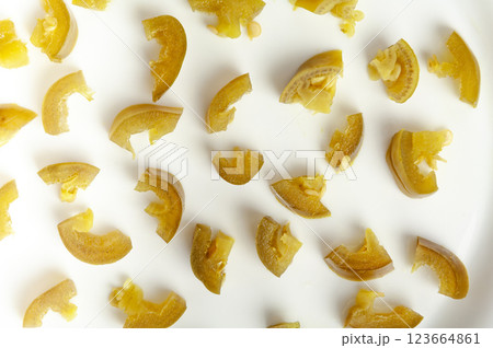 Pickled Jalapeno, Marinated Green Jalapenos, Hot Mexican Pepper Slices, Pickled Green Jalapeno Pickled Jalapeno, Marinated Green Jalapenos, Hot Mexican Pepper Slices, Pickled Green Jalapeno 123664861