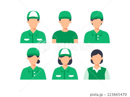 配達員アイコンセット 配達員アイコンセット 123665470