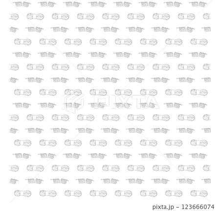 Knitting and accessories. Doodle style. Vector illustration. Seamless pattern. Knitting and accessories. Doodle style. Vector illustration. Seamless pattern. 123666074