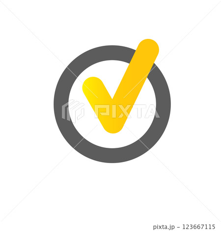 vector modern yellow and golden checkmark icon isolated on transparent background. Gold Check mark png clip art sign and symbol vector modern yellow and golden checkmark icon isolated on transparent background. Gold Check mark png clip art sign and symbol 123667115