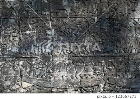 アンコールトム・バイヨン寺院,アンコール遺跡群/カンボジア アンコールトム・バイヨン寺院,アンコール遺跡群/カンボジア 123667273