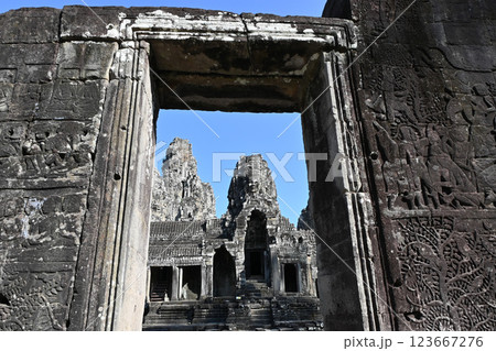 アンコールトム・バイヨン寺院,アンコール遺跡群/カンボジア アンコールトム・バイヨン寺院,アンコール遺跡群/カンボジア 123667276