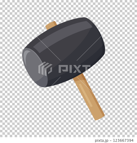 Cute hammer illustration 123667394