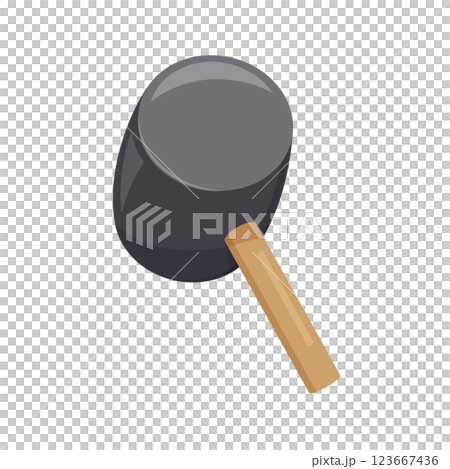 Illustration of an angle hammer in use Illustration of an angle hammer in use 123667436