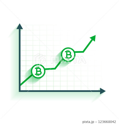 bitcoin growth chart background design bitcoin growth chart background design 123668042