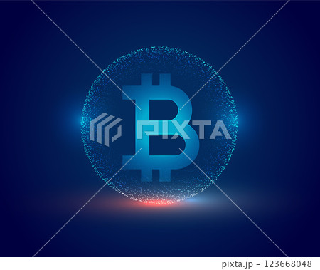 cryptocurrency concept bitcoin technology background design 123668048