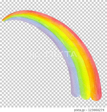 Colored watercolor rainbow red orange yellow yellow green green blue violet. Happy Saint Patrick's Day. Hand drawn illustration isolated background. Lucky item, fortune symbol. Perfect for postcard Colored watercolor rainbow red orange yellow yellow green green blue violet. Happy Saint Patrick's Day. Hand drawn illustration isolated background. Lucky item, fortune symbol. Perfect for postcard 123668274