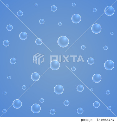 Water drops on blue background 123668373