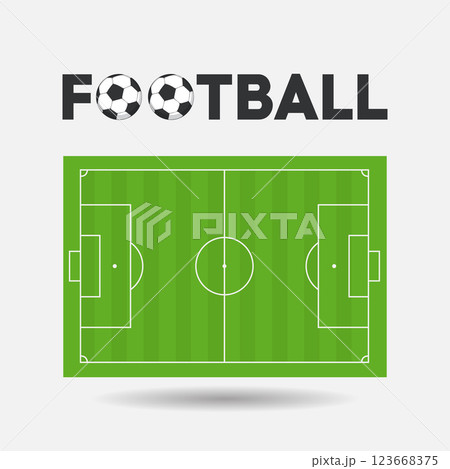 Football field or soccer field background Football field or soccer field background 123668375