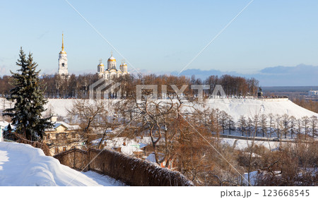 Dormition Cathedral and the Monument to Prince Vladimir and St Theodore Dormition Cathedral and the Monument to Prince Vladimir and St Theodore 123668545