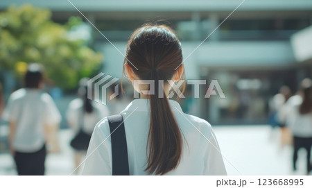 高校生のポートレート 123668995