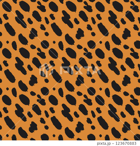 Seamless vector pattern of cheetah skin and fur. 123670883