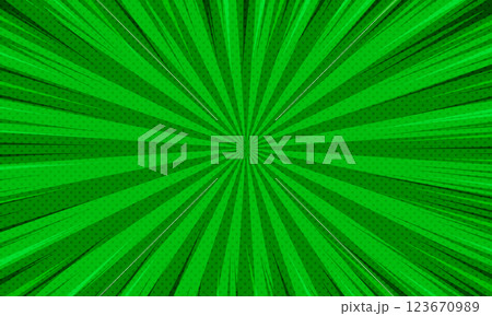 Pop art green comics book cartoon magazine cover 123670989