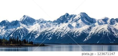 Alaska mountain range wilderness nature landscape snowy mountains wallpaper 123671147