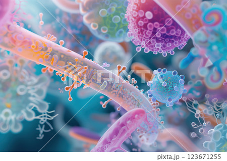 Laboratory examination with viruses a bacteria during pandemic epidemic AI Generative Laboratory examination with viruses a bacteria during pandemic epidemic AI Generative 123671255