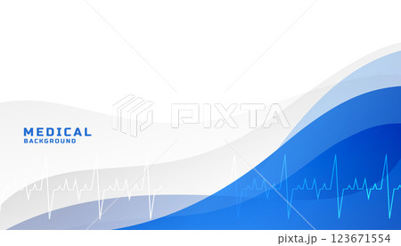 healthcare medical blue background with life line 123671554