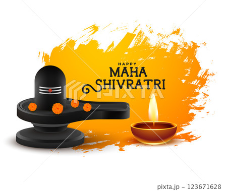 maha shivratri festival blessings card design 123671628