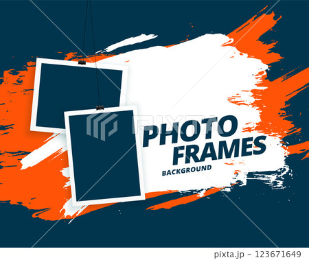 abstract grunge style photo frames background abstract grunge style photo frames background 123671649