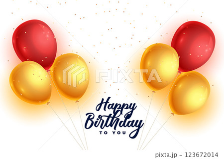 realistic happy birthday balloons background realistic happy birthday balloons background 123672014