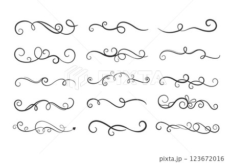 ornamental floral curls borders mega set 123672016