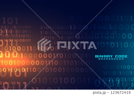 digital futuristic binary code number background 123672419