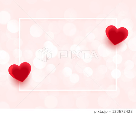 valentines day beautiful frame with text space 123672428